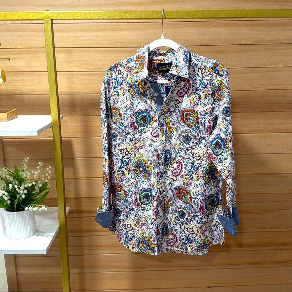 CREMIEUX paisley dress shirt